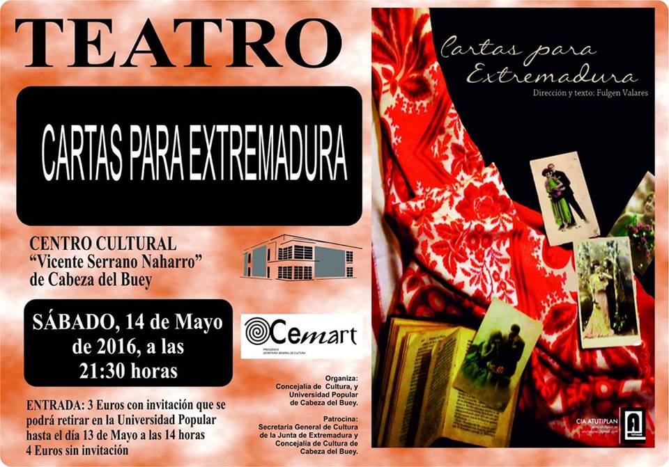 Teatro Cartas para Extremadura 2016 - Cabeza del Buey (Badajoz)