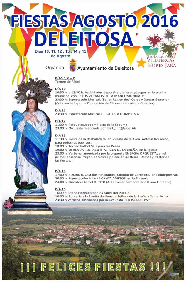 Fiestas agosto 2016 - Deleitosa (Cáceres)