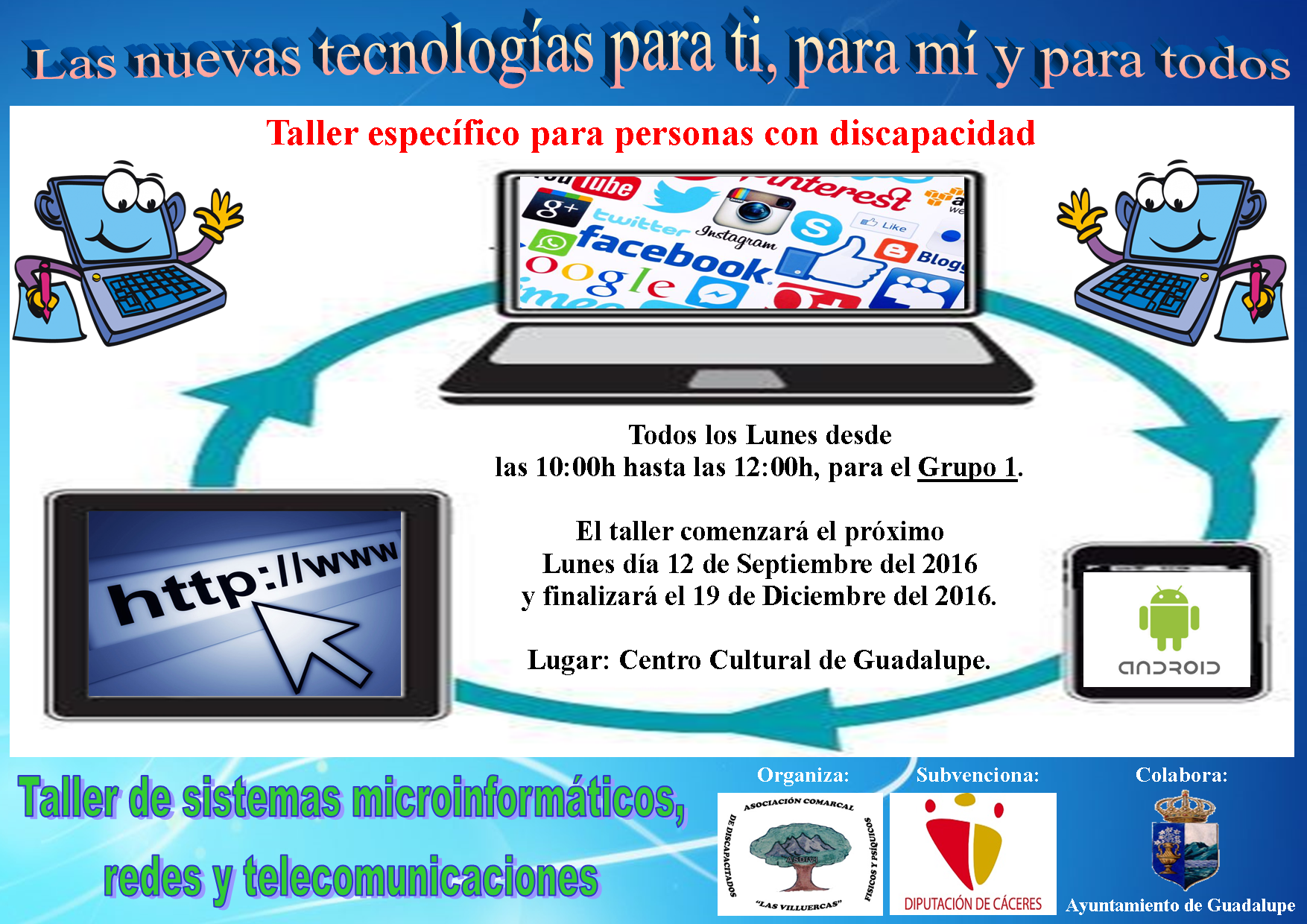 Taller de Sistemas microinformáticos, redes y telecomunicaciones 2016 - Guadalupe 1