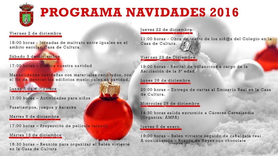 Programa Navidades 2016 - Berzocana