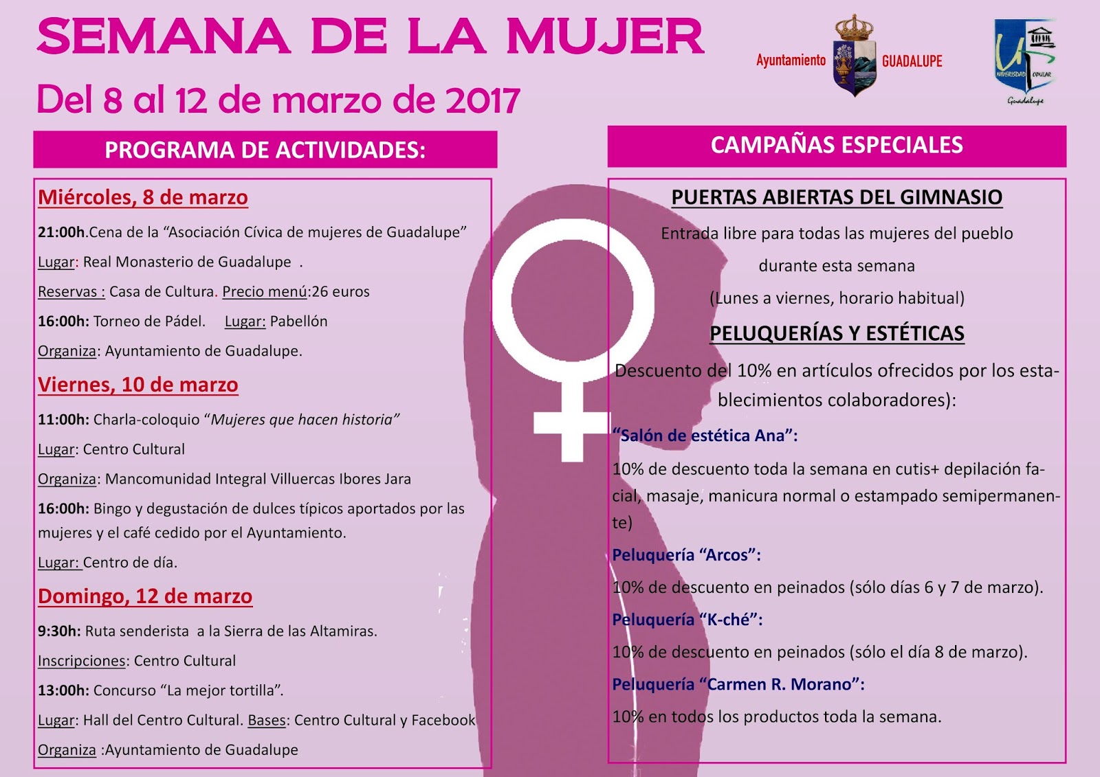 Semana de la mujer 2017 - Guadalupe