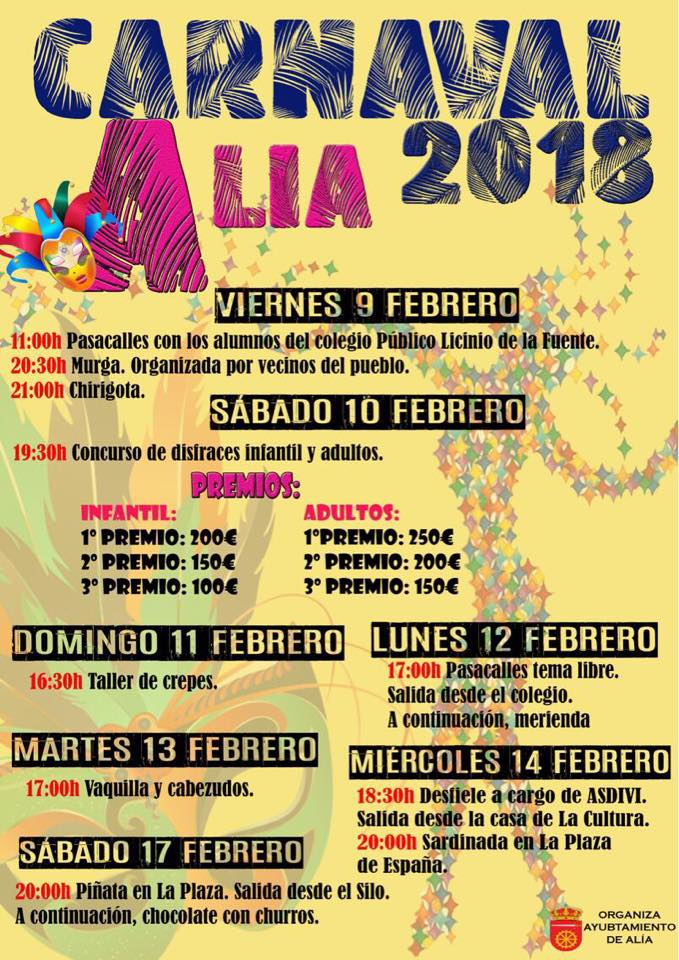 Carnaval 2018 - Alía (Cáceres)