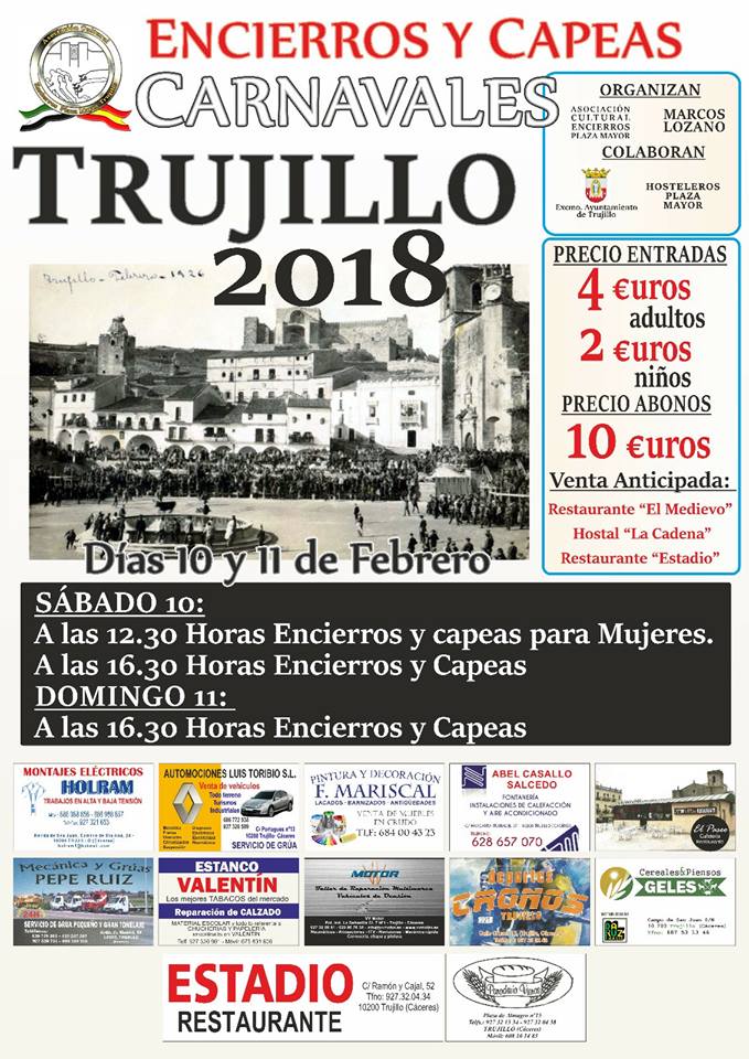 Encierros y Capeas 2018 - Trujillo