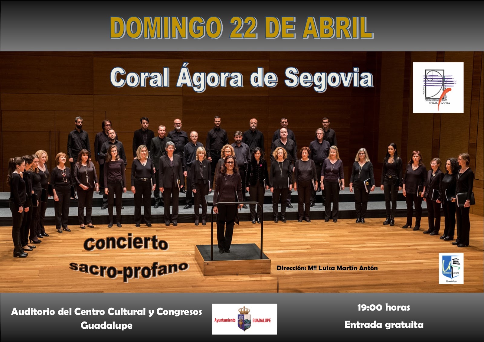 Concierto Coral Ágora de Segovia 2018 - Guadalupe