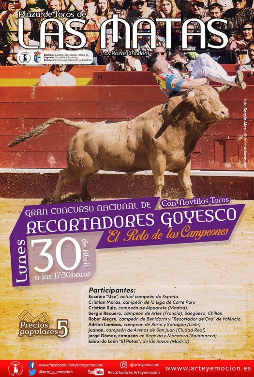 Gran concurso nacional de recortadores Goyesco 2018 - Las Rozas