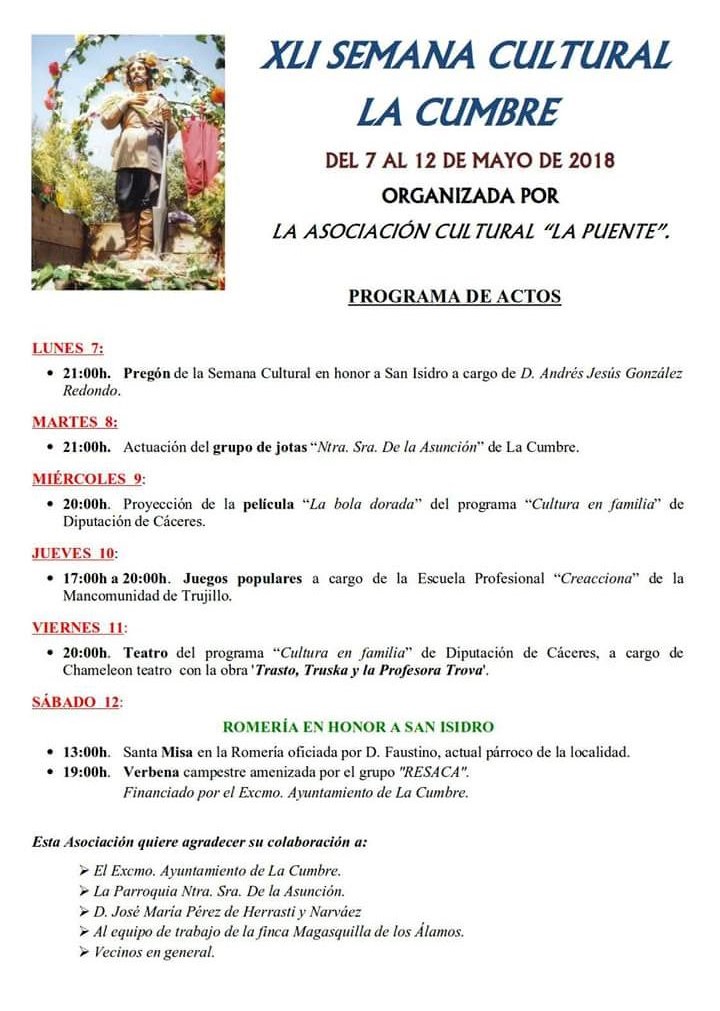 XLI Semana Cultural - La Cumbre