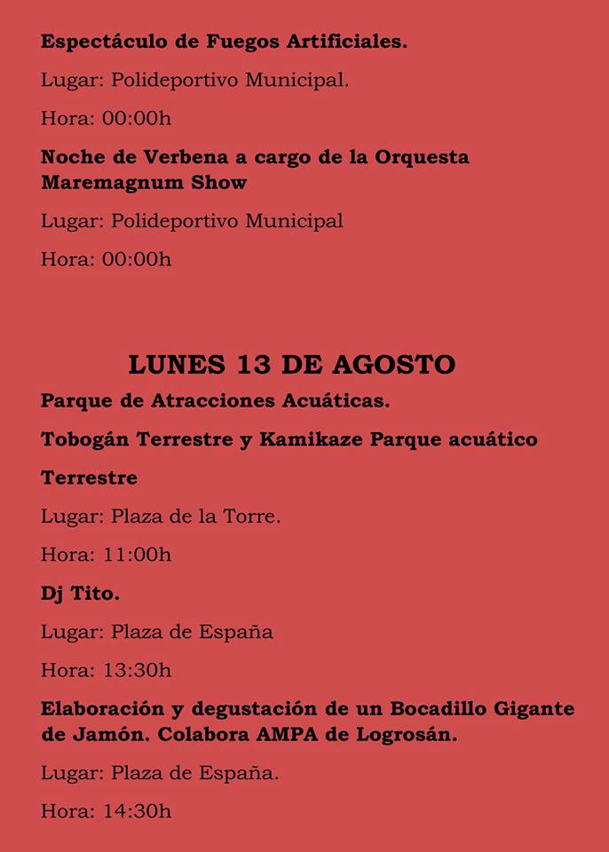 Fiestas patronales 2018 - Logrosán 10