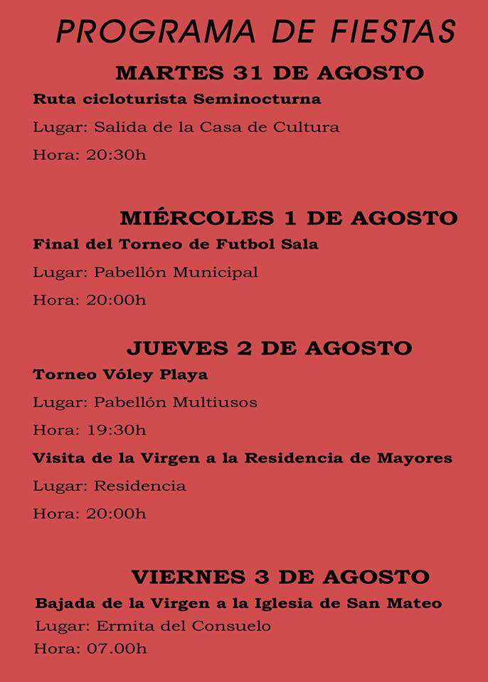 Fiestas patronales 2018 - Logrosán 2