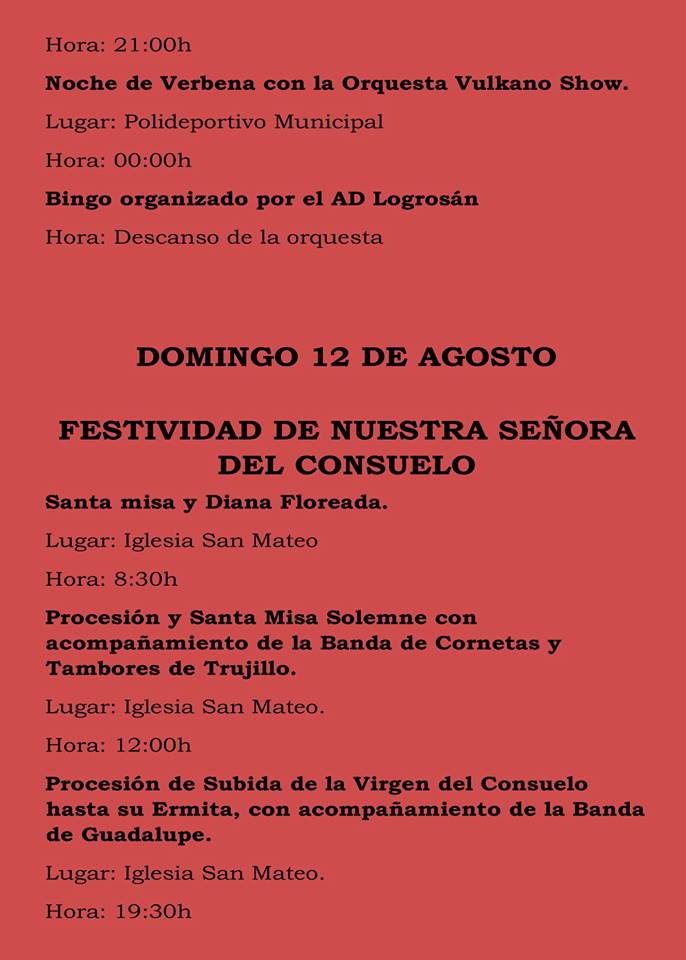 Fiestas patronales 2018 - Logrosán 9