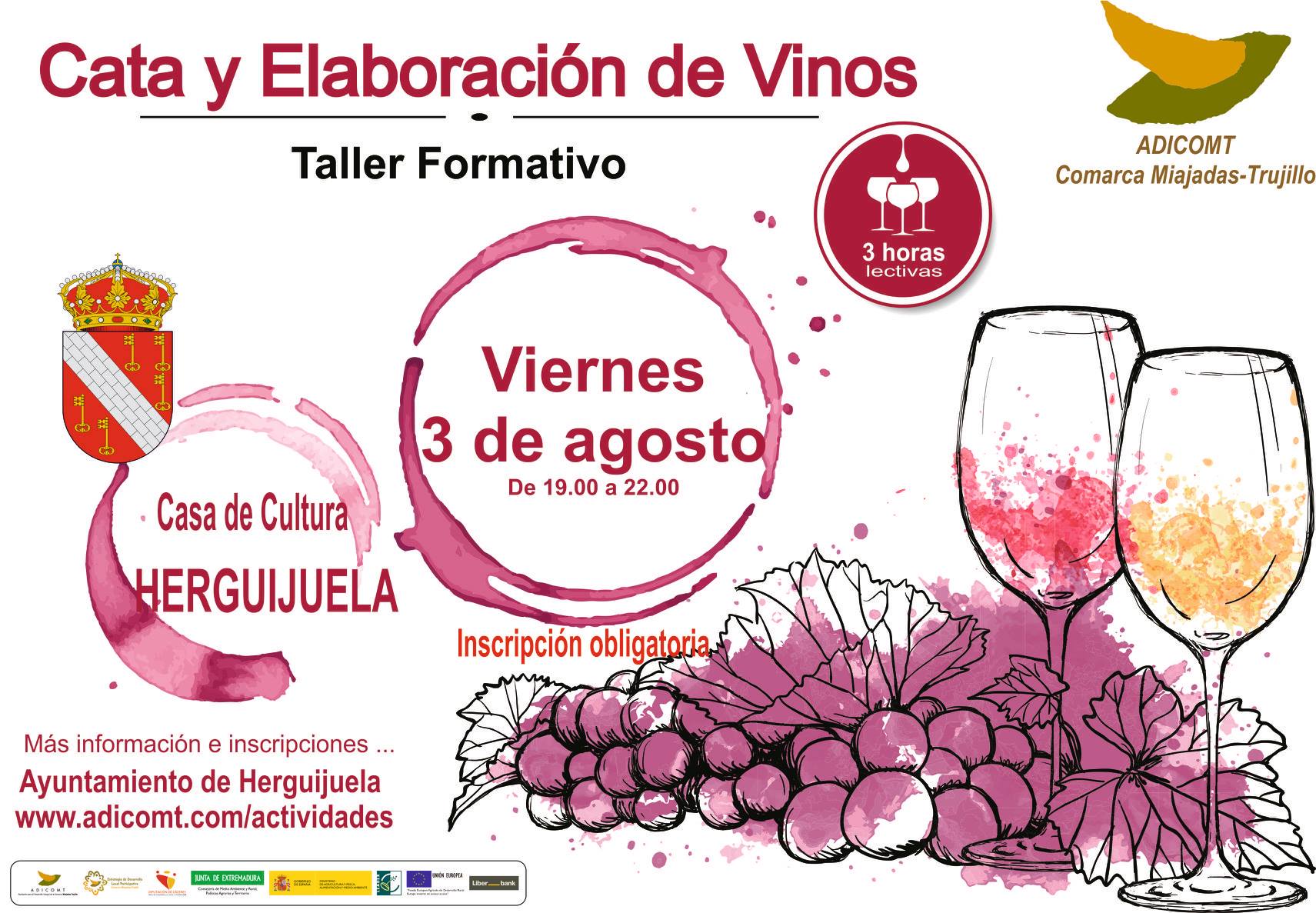Taller de cata y elaboración de vinos 2018 - Herguijuela (Cáceres)