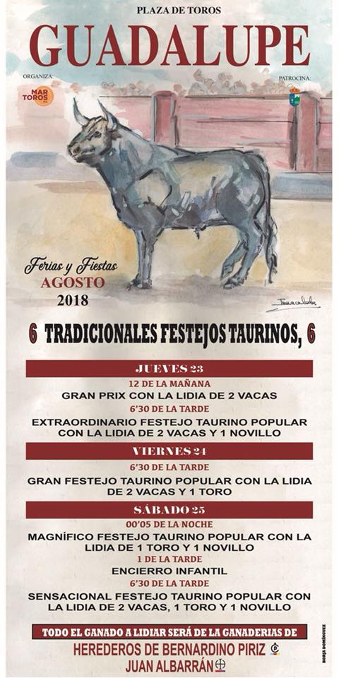 Festejos taurinos 2018 - Guadalupe