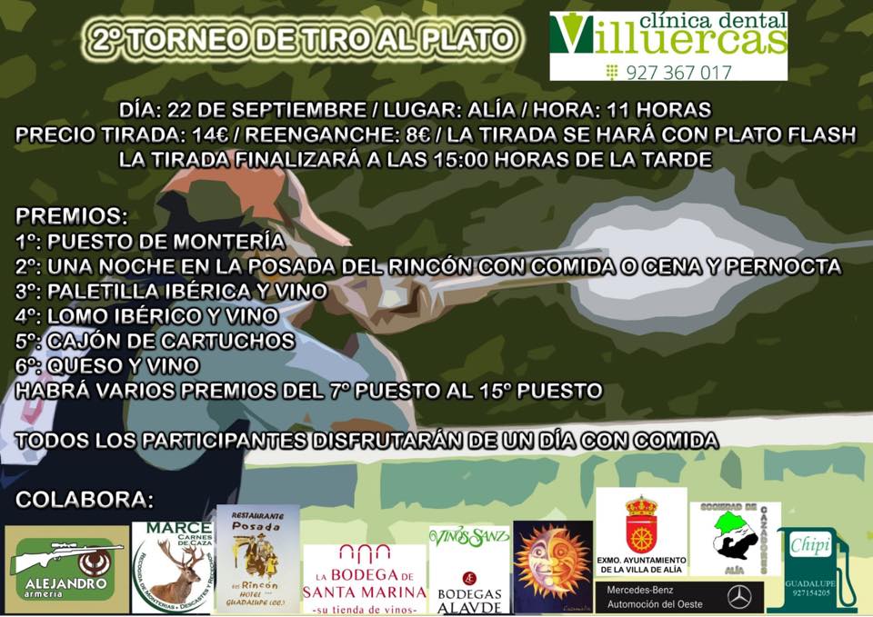 II Torneo de tiro al plato 2018 - Alía (Cáceres)