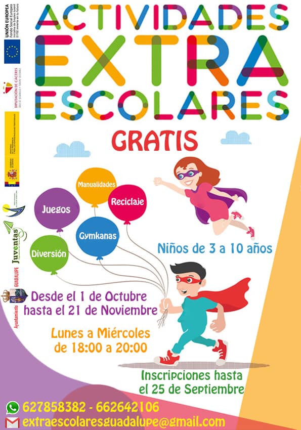 Actividades extra escolares 2018 - Guadalupe (Cáceres)