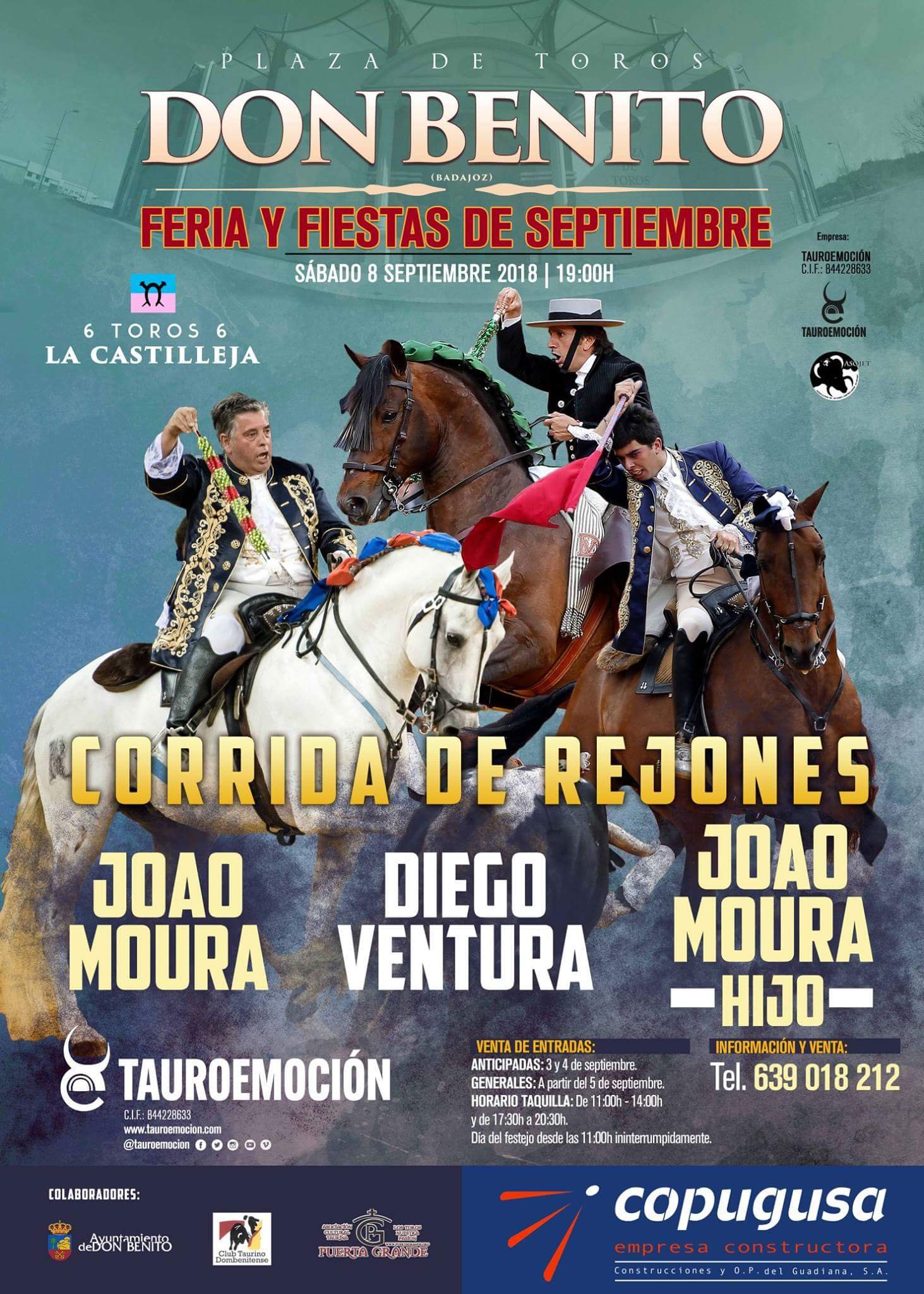 Corrida de rejones 2018 - Don Benito (Badajoz)