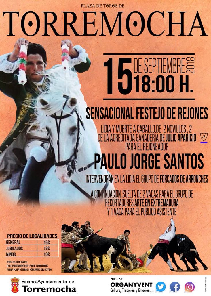Sensacional festejo de rejones 2018 - Torremocha (Cáceres)