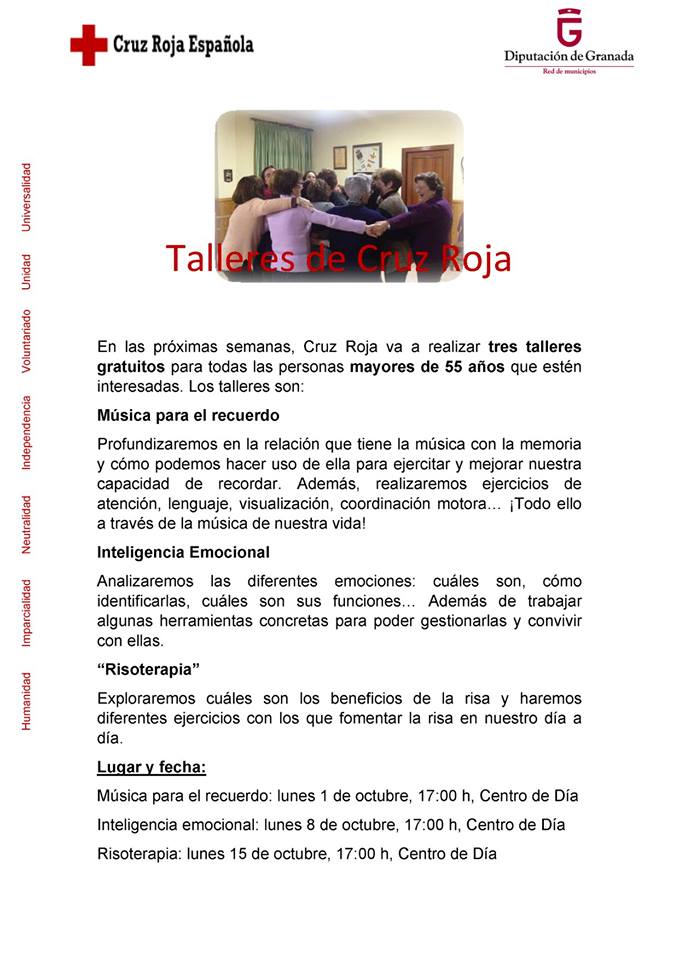 Taller de Cruz Roja para mayores 2018 - Dúrcal (Granada)
