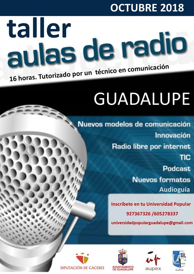 Taller de aulas de radio 2018 - Guadalupe (Cáceres)