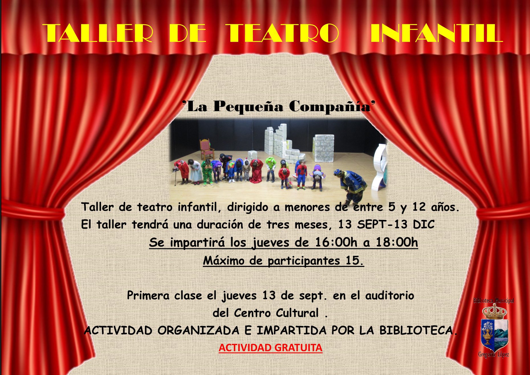 Taller de teatro infantil 2018 - Guadalupe (Cáceres)