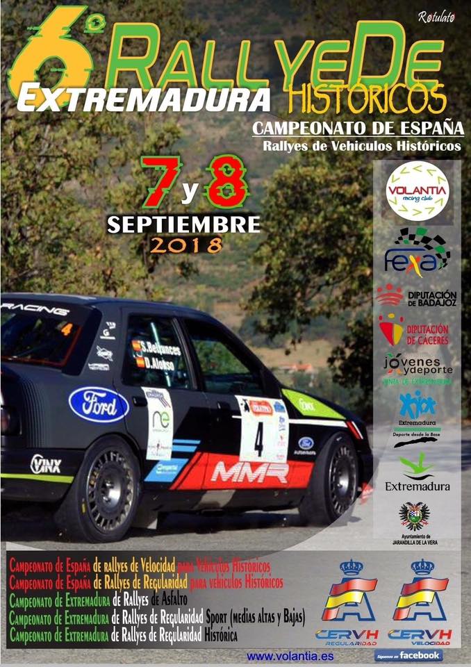 VI Rallye de Extremadura históricos