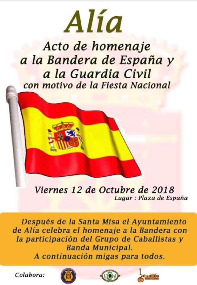 Homenaje a la Bandera de España 2018 - Alía (Cáceres)