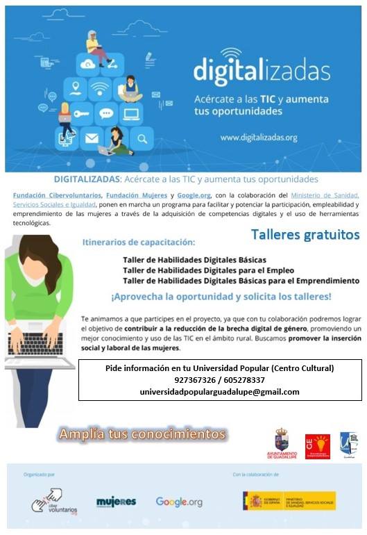 Taller Digitalizadas 2018 - Guadalupe (Cáceres)