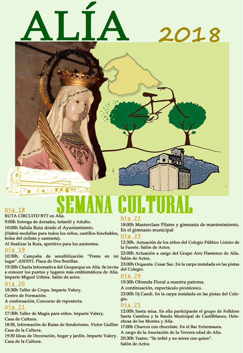 Semana cultural 2018 - Alía (Cáceres)
