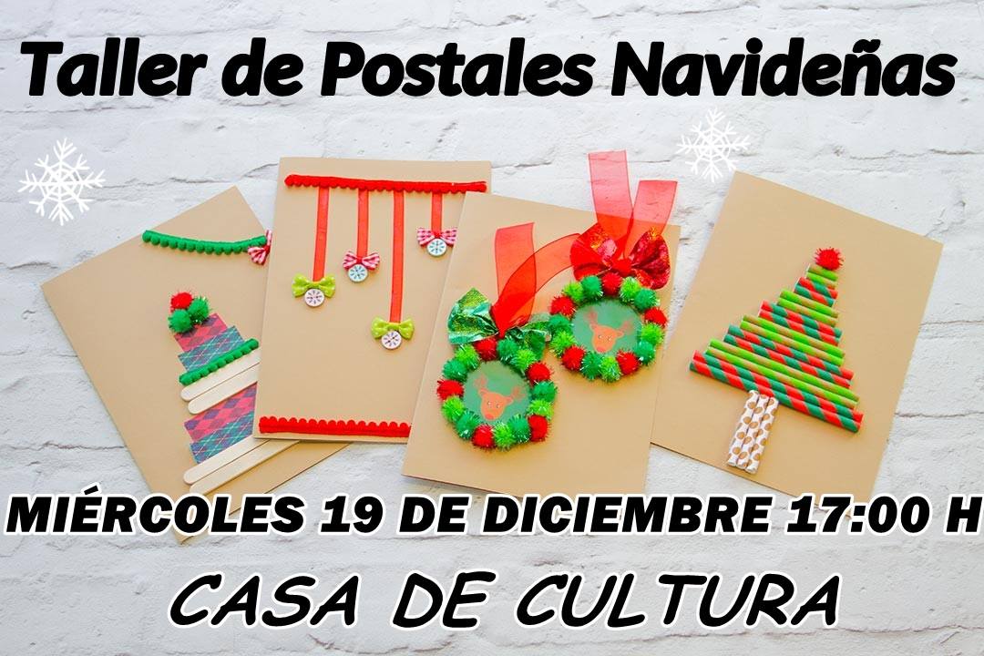 Taller de postales navideñas 2018 - Logrosán (Cáceres)