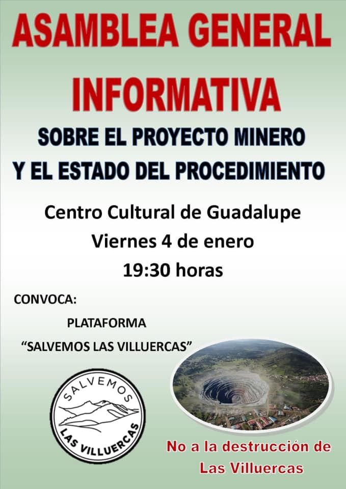 Asamblea general proyecto minero 2019 - Guadalupe (Cáceres)