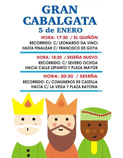 Gran cabalgata de Reyes Magos 2019 - Seseña (Toledo)