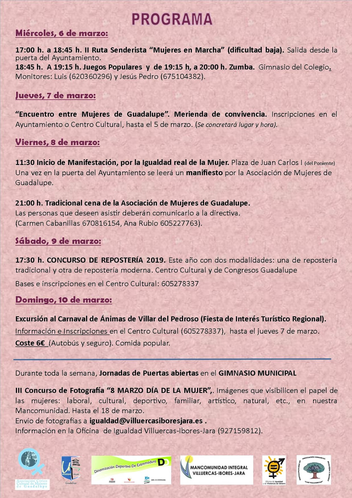 Semana de la mujer 2019 - Guadalupe (Cáceres) 2