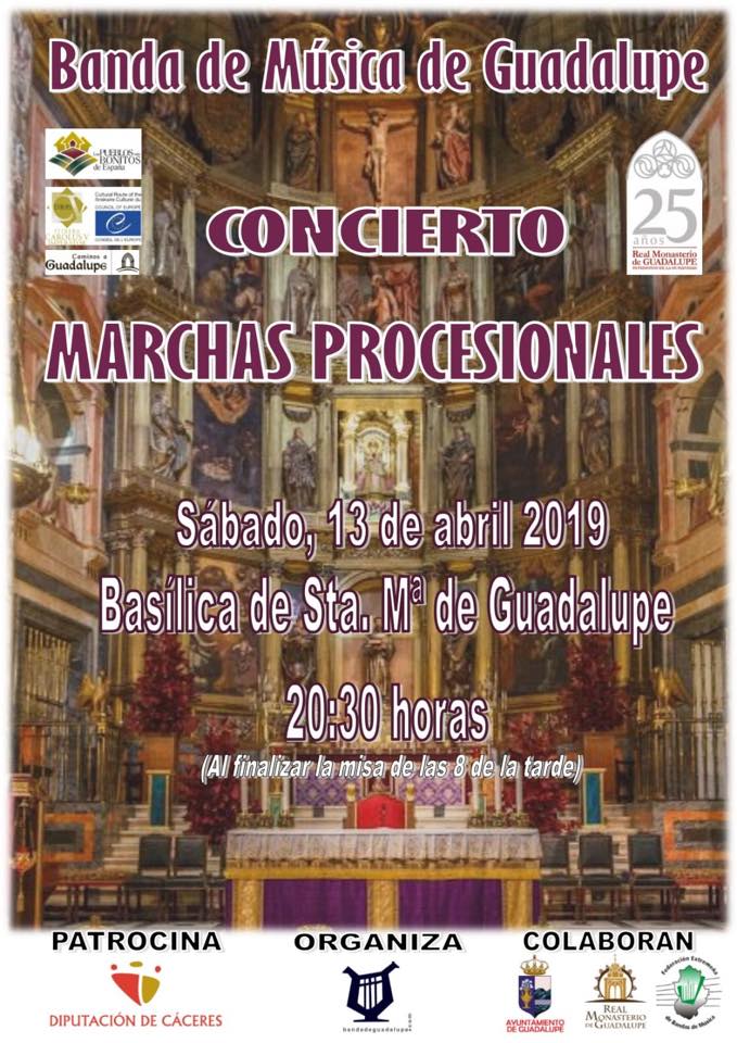 Concierto de marchas procesionales 2019 - Guadalupe (Cáceres)