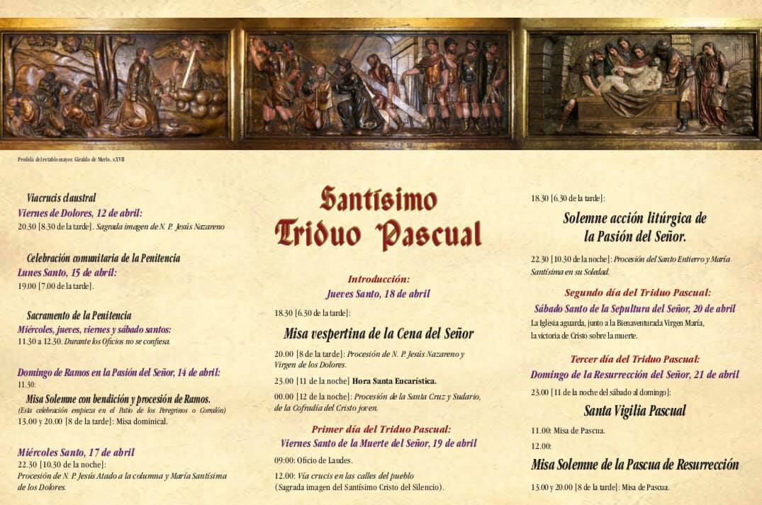 Horarios de la Semana Santa 2019 - Guadalupe (Cáceres) 2