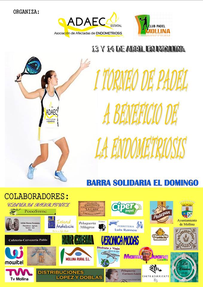 I Torneo de pádel a beneficio de la endometriosis - Mollina (Málaga)