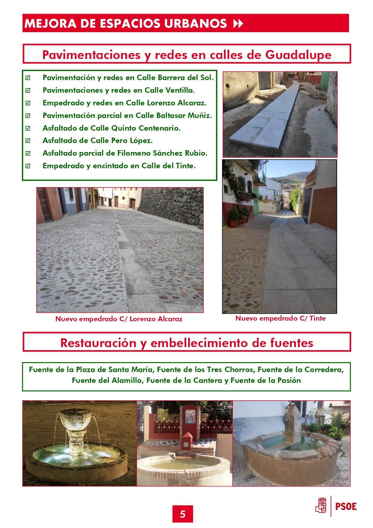 Boletín informativo de gestión municipal 2015-2019 - Guadalupe (Cáceres) 5