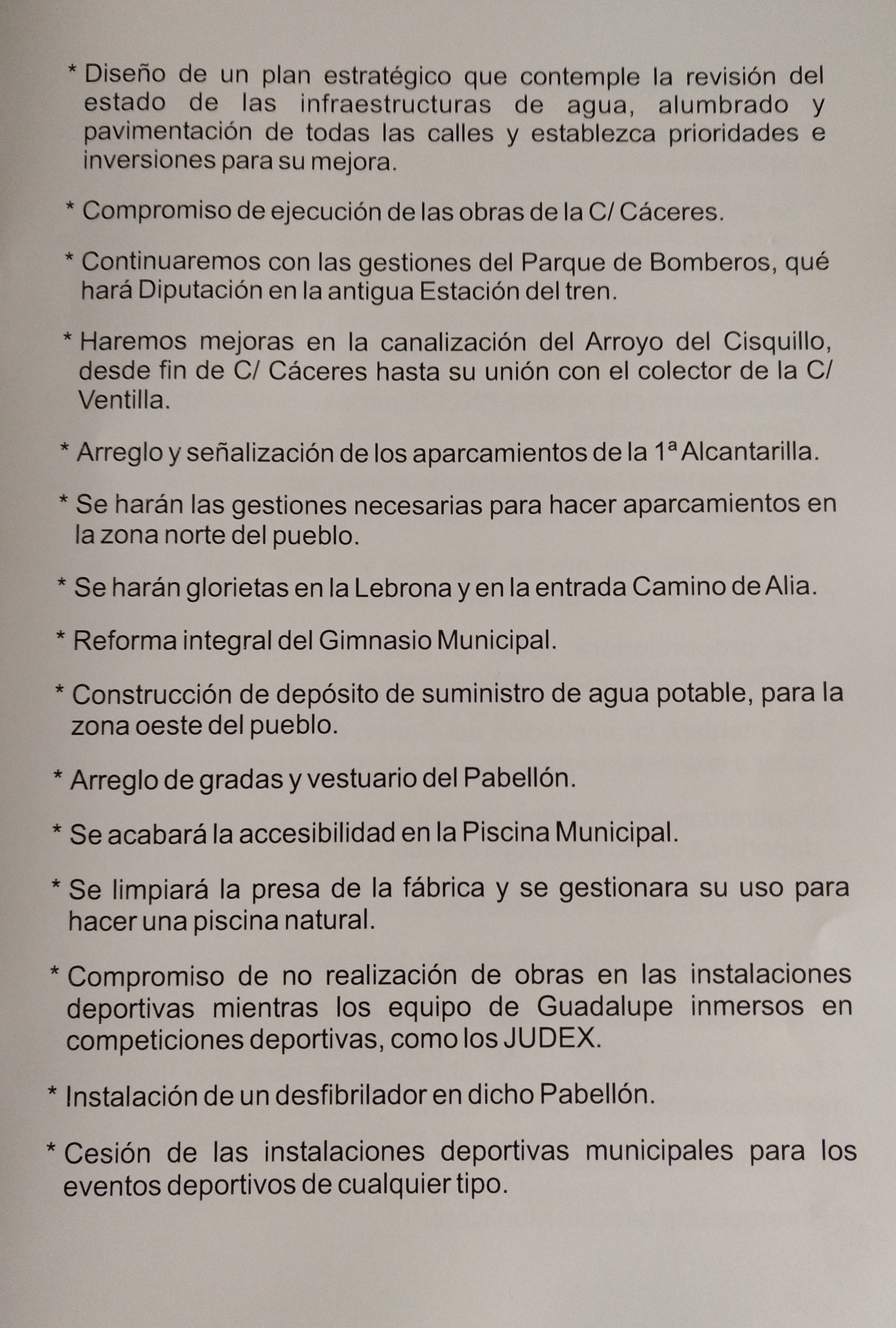 Programa electoral PP 2019 - Guadalupe (Cáceres) 3