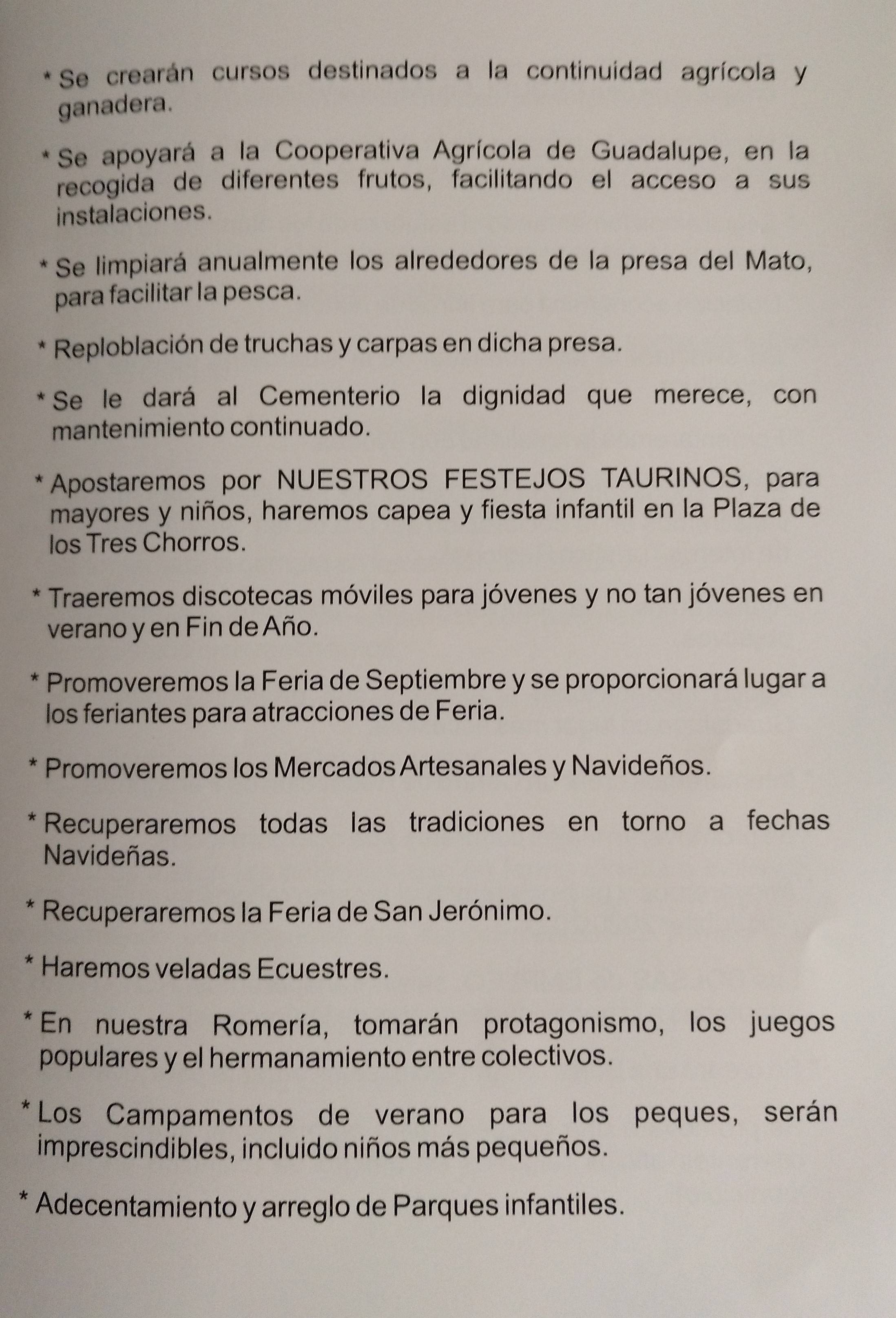 Programa electoral PP 2019 - Guadalupe (Cáceres) 5