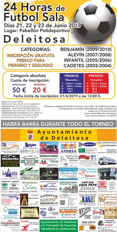 24 Horas de fútbol sala 2019 - Deleitosa (Cáceres)