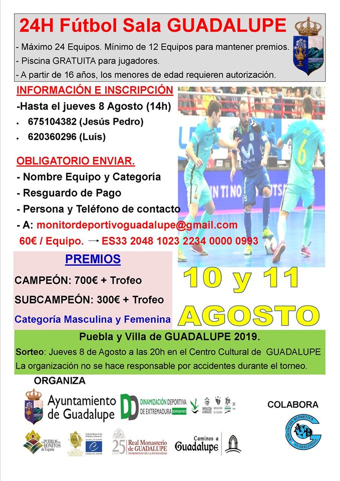 24 horas de fútbol sala 2019 - Guadalupe (Cáceres)