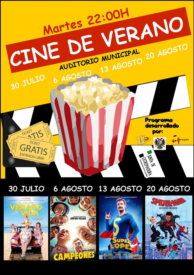 Cine de verano 2019 - Jarandilla de la Vera (Cáceres)
