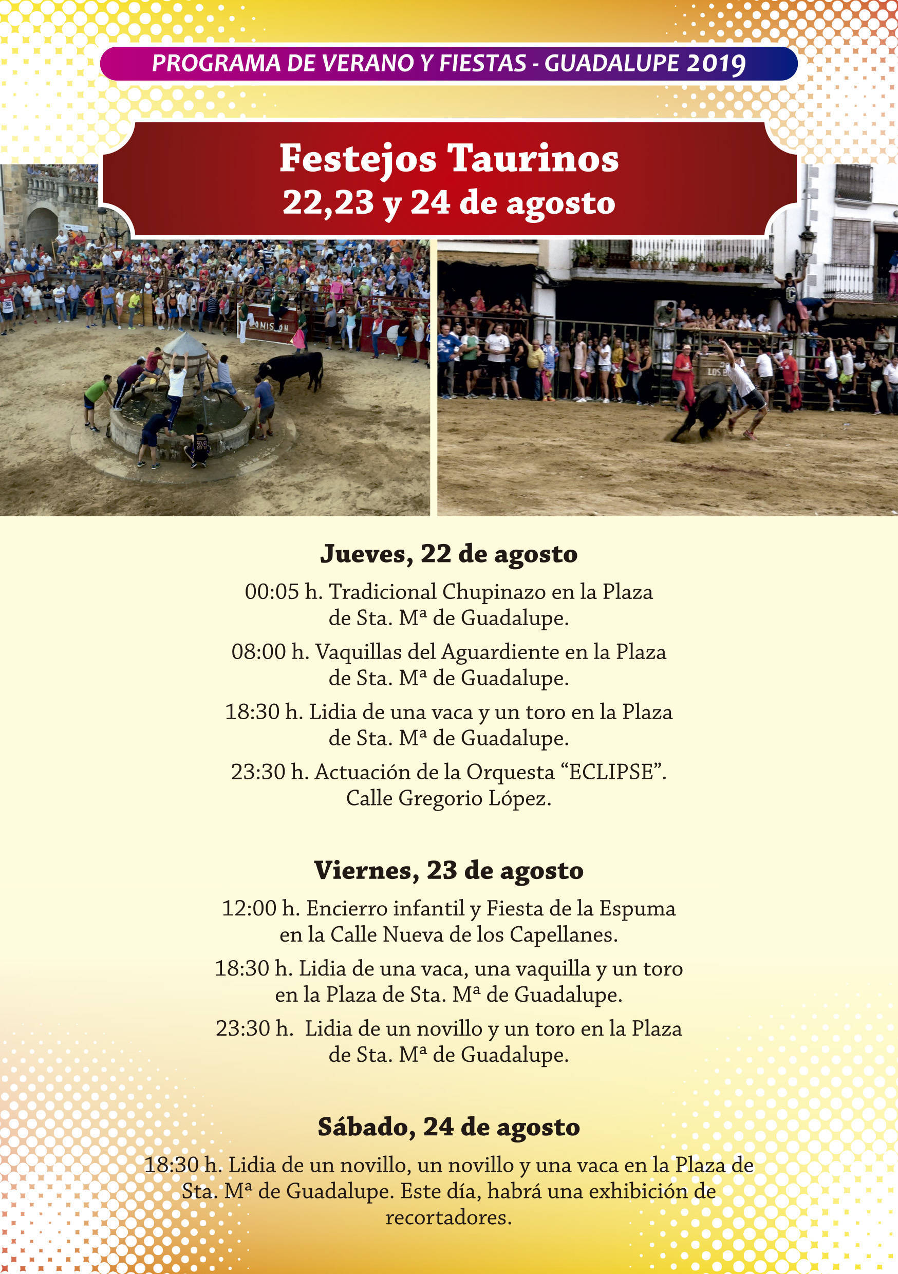 Programa de verano y fiestas 2019 - Guadalupe (Cáceres) 11
