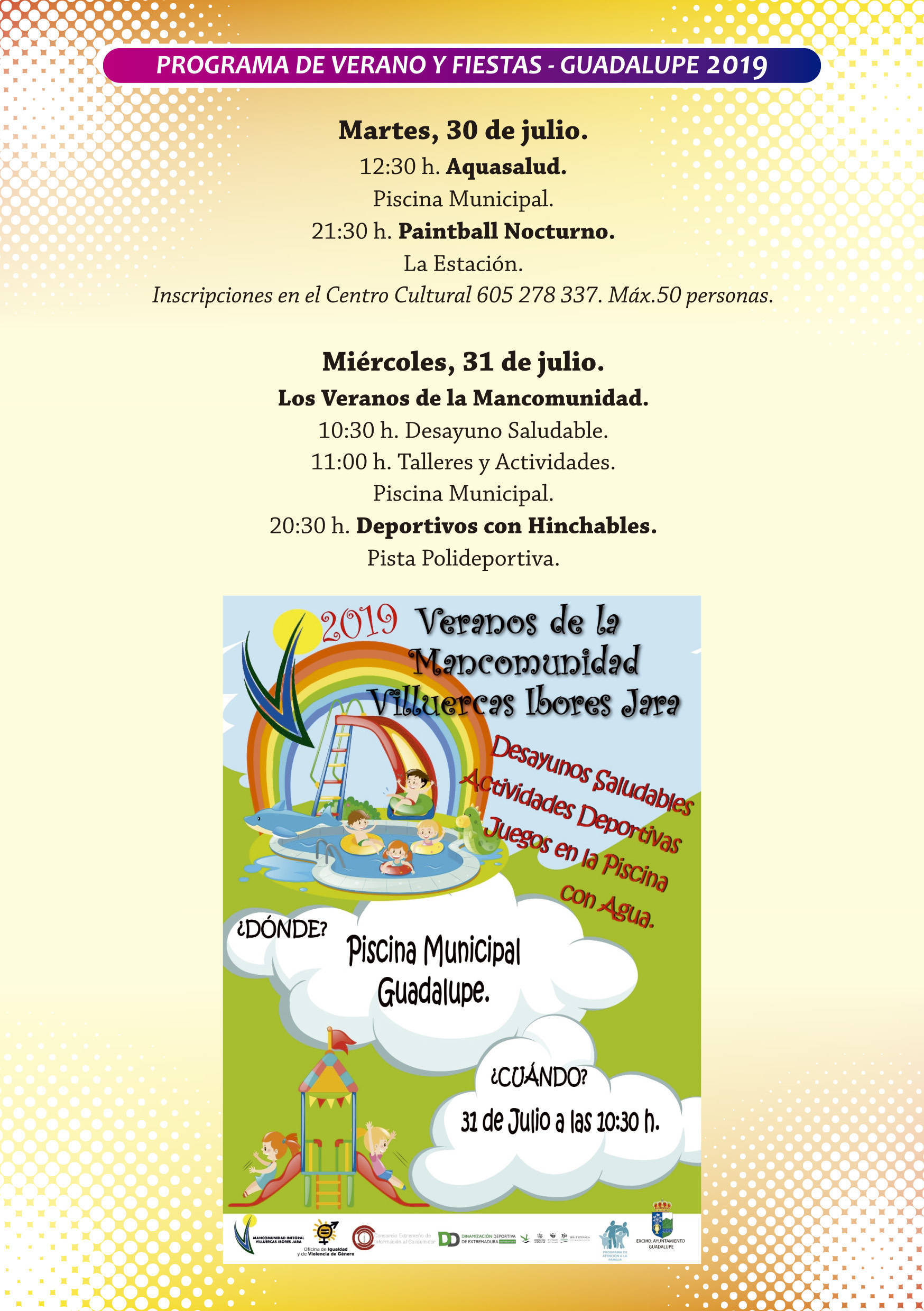 Programa de verano y fiestas 2019 - Guadalupe (Cáceres) 6