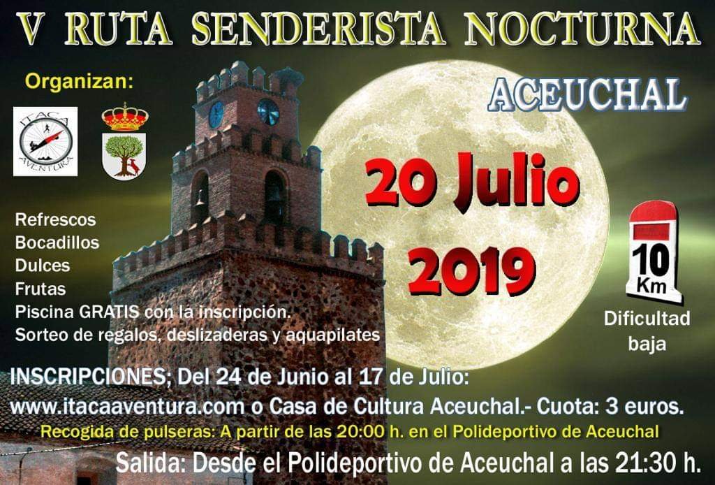 V Ruta senderista nocturna - Aceuchal (Badajoz)