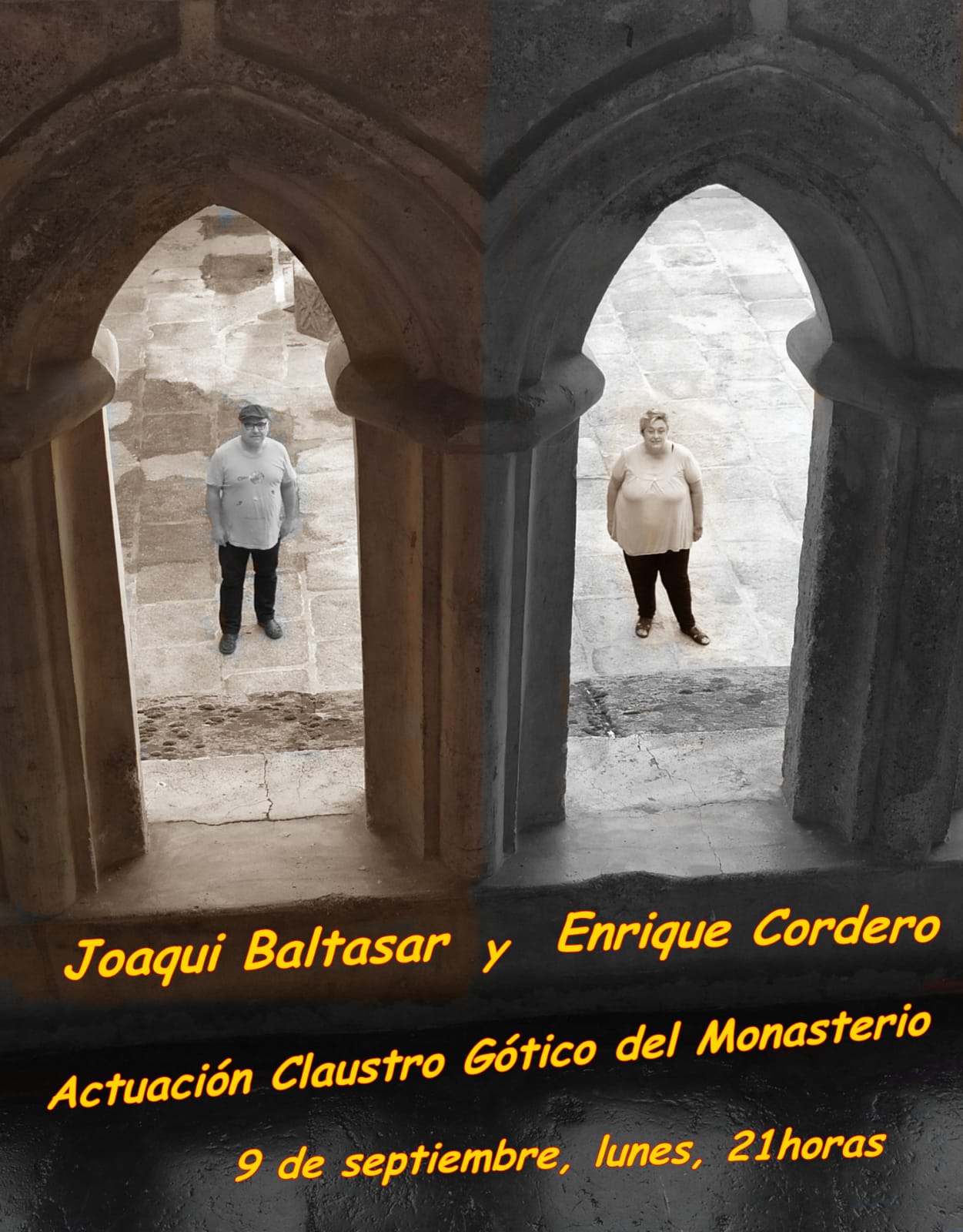 Actuación Joaqui Baltasar y Enrique Cordero septiembre 2019 - Guadalupe (Cáceres)