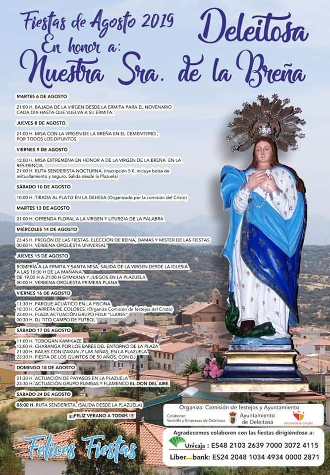 Fiestas de agosto 2019 - Deleitosa (Cáceres)