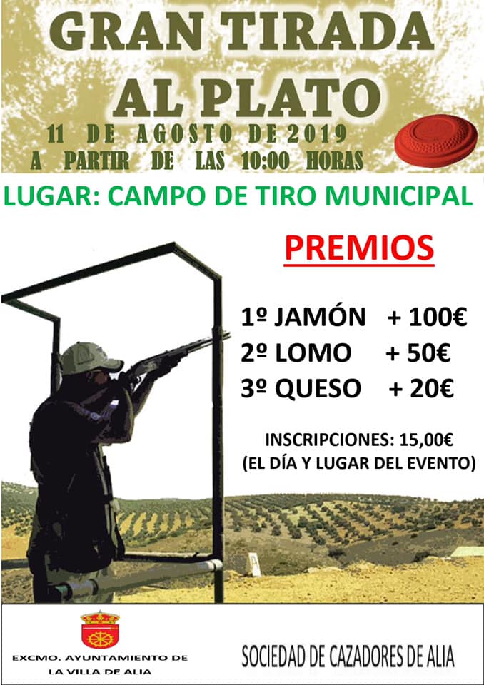 Gran tirada al plato agosto 2019 - Alía (Cáceres)