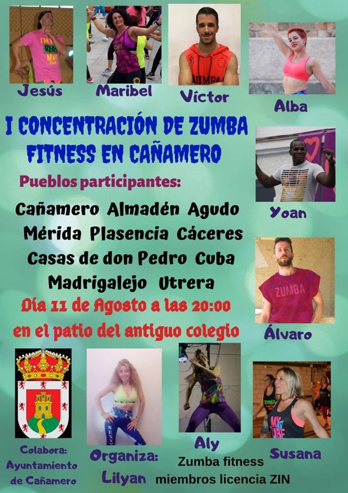 I Concentración de zumba fitness - Cañamero (Cáceres)