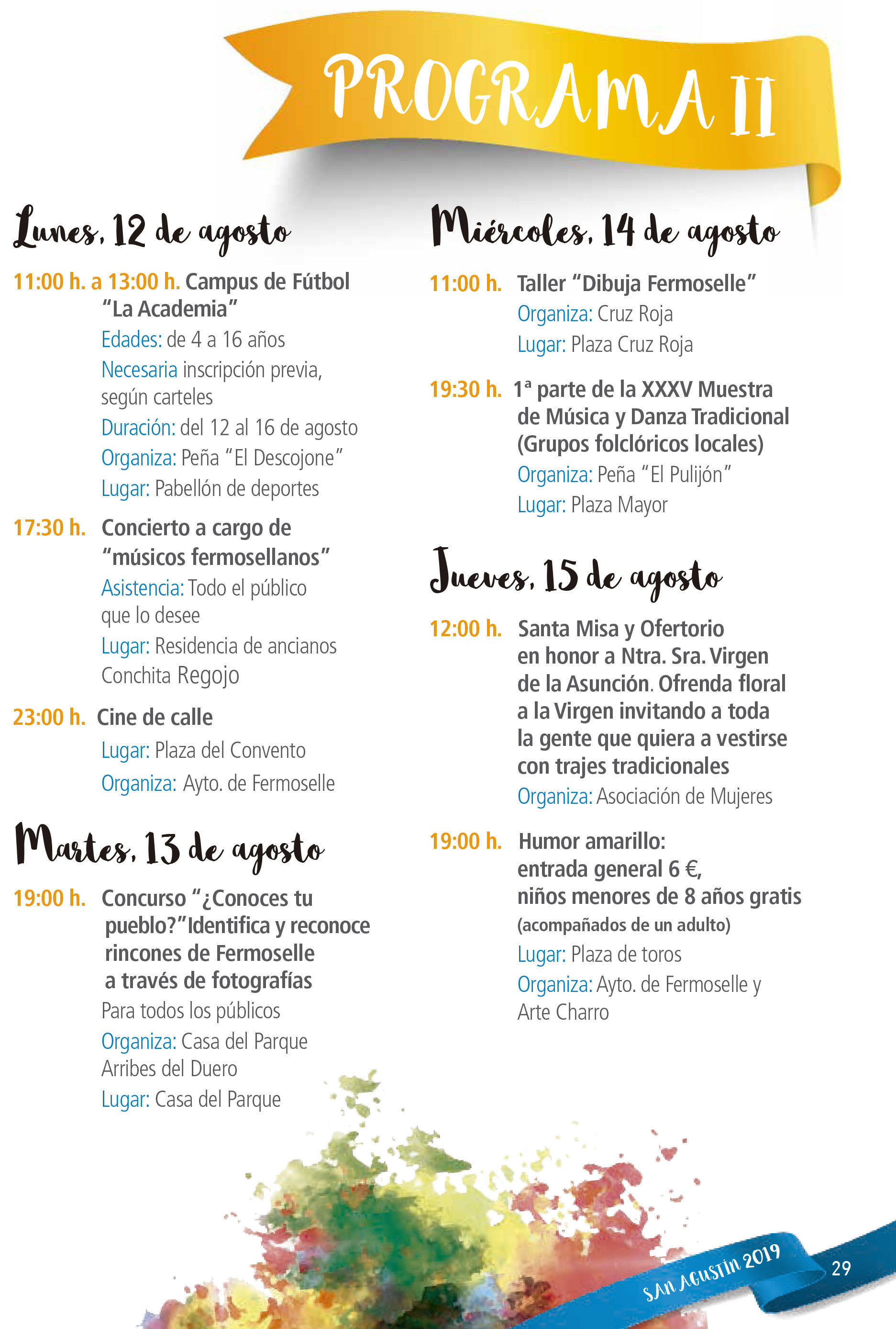 Programa de ferias y fiestas 2019 - Fermoselle (Zamora) 9