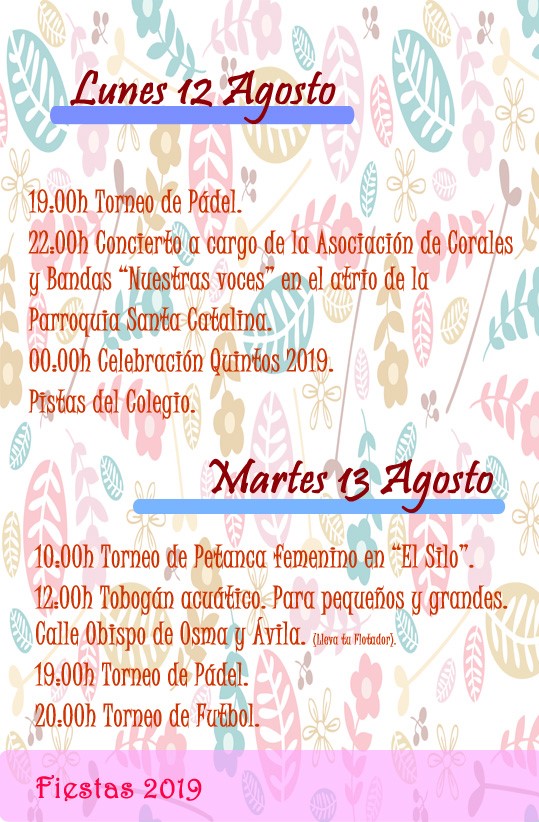 Programa de fiestas 2019 - Alía (Cáceres) 7