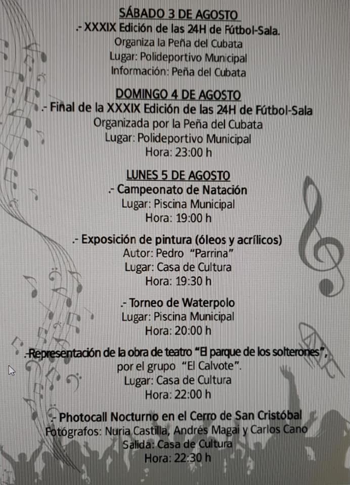 Programa de fiestas 2019 - Logrosán (Cáceres) 3