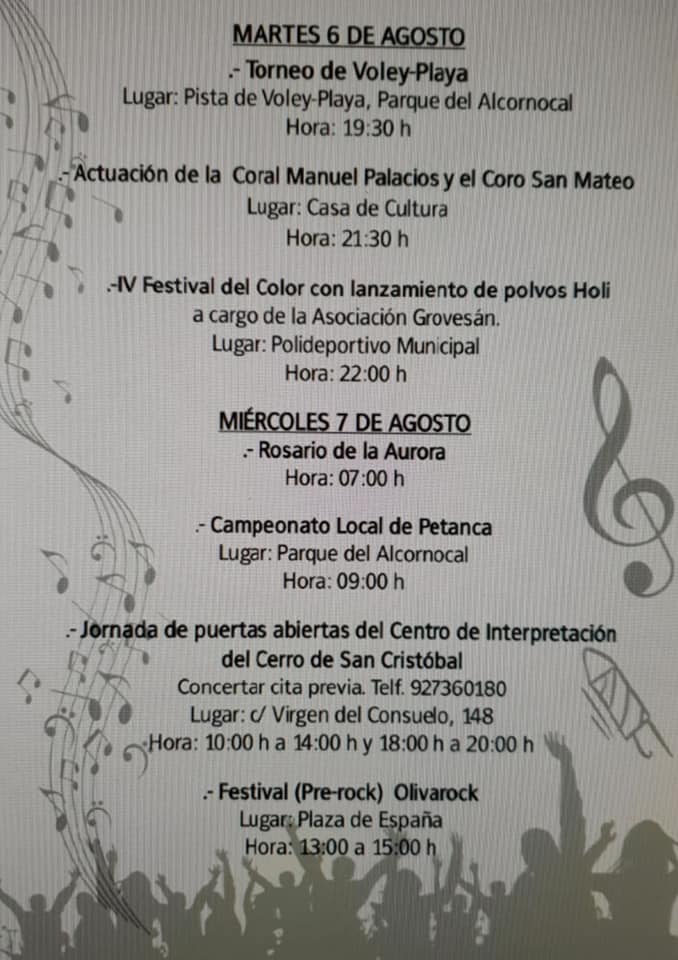 Programa de fiestas 2019 - Logrosán (Cáceres) 4